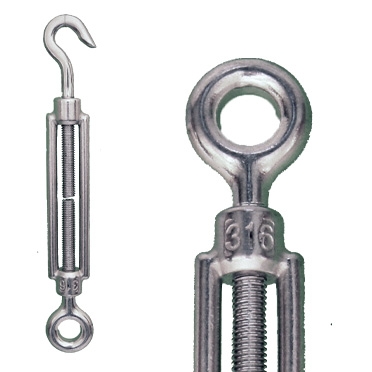 Stainless Steel Hook/Eye Turnbuckle - Commercial